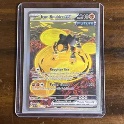 Iron Boulder ex 207/162 SV05 Temporal Forces Holo Pokemon - Image 1