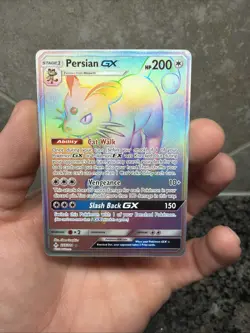 Persian GX | Unbroken Bonds | #227/214 Secret Rainbow Rare | NM | Pokemon - Image 1