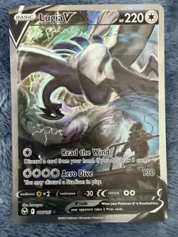 Lugia V Silver Tempest 186/195 Pokemon TCG Alt Art / Alternate Art; Near Mint - Image 1