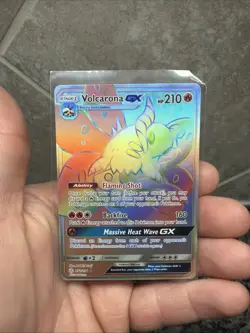 POKEMON TCG VOLCARONA GX 252/236 S&M COSMIC ECLIPSE RAINBOW SECRET RARE!! - Image 1