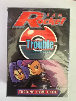 Pokemon Team Rocket Trouble Theme Deck Factory Sealed - Image 1