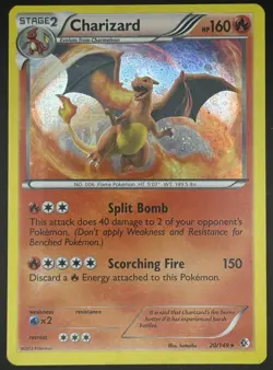 Pokemon TCG Charizard Cosmos Holo Boundaries Crossed 20/149 LP - Image 1