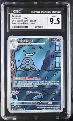 Pokemon TCG GRADED 2024 Dusclops 069/064 Shrouded Fable IR M+ 9.5 CGC ENG - Image 1