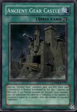 Ancient Gear Castle Unl Ed Super Rare DR04-EN167 Yu-Gi-Oh! - Image 1