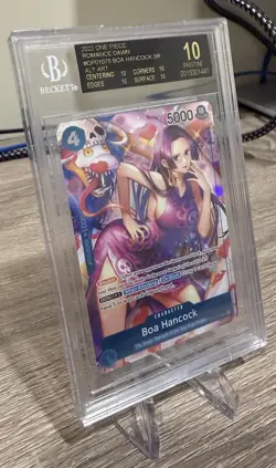 Boa Hancock OP01-078 SR ALT ART 2022 Romance Dawn One Piece TCG BGS BLACK LABEL - Image 3