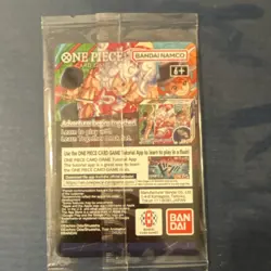 NEW Bandai Namco One Piece CCG Monkey.D.Luffy Leader Holo Promo Card US Voyage. - Image 2