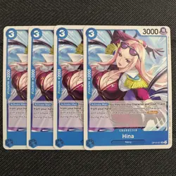 4X Hina | OP12-051 NM | Uncommon | One Piece TCG Playset - Image 1