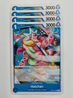 One Piece - 4x OP14-051 Hatchan - Common - Image 1