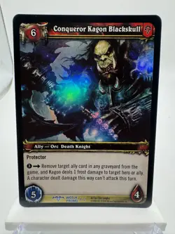 World of Warcraft TCG Foil Promo WOTLK CE Conqueror Kagon Blackskull - Image 1