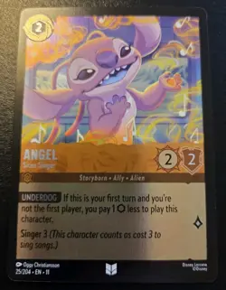 Angel - Siren Singer 25/204 Cold Foil Uncommon Winterspell Disney Lorcana TCG - Image 1