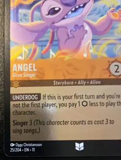 Angel - Siren Singer 25/204 Cold Foil Uncommon Winterspell Disney Lorcana TCG - Image 4