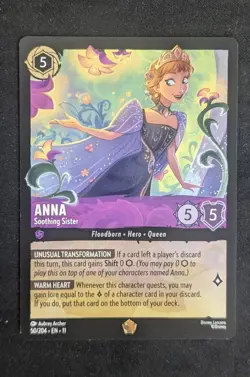 disney Lorcana Anna - Soothing Sister 50/204 Winterspell Regular - Image 1