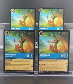 Disney Lorcana Robin Hood - Unrivaled Archer 162/204 Fabled Rare 4 Cards - Image 1