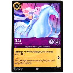 Elsa Gloves Off - Error - Common - Disney Lorcana Rise of the Floodborn #39/204 - Image 2