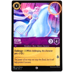 Elsa Gloves Off - Error - Common - Disney Lorcana Rise of the Floodborn #39/204 - Image 3