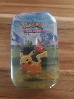 Pokemon TCG Ascended Heroes Mini Tin Pikachu and Tepig New Sealed In Hand - Image 1