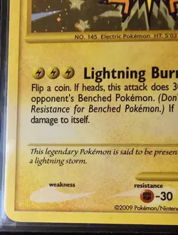 Pokemon TCG Zapdos Supreme Victors 150/147 Holo Secret Rare- LP - Image 4