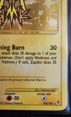 Pokemon TCG Zapdos Supreme Victors 150/147 Holo Secret Rare- LP - Image 5