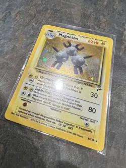 Magneton 9/130 Base Set 2 Unlimited Holo Rare Pokemon - Image 2