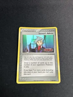 Pokemon Steven's Advice 83/108 Reverse Holo Power Keeper Stamped NM-/LP+ - Image 1