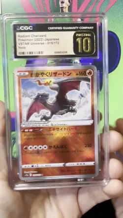 2022 POKEMON TCG RADIANT CHARIZARD HOLO 015/172 VSTAR UNIVERSE CGC 10 PRISTINE💎 - Image 2