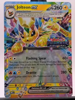 Pokemon Jolteon EX TCG Prismatic Evolutions 30/131 Stamped Promo - Image 1