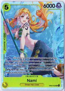 Nami EB03-053 SR One Piece Heroines Edition Extra Booster: Foil NM-MNT - Image 2