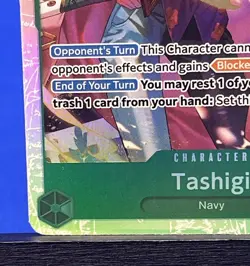 One Piece TCG - Tashigi PRERELEASE ENGLISH EB03-018 HEROINES SR - Near Mint - Image 5