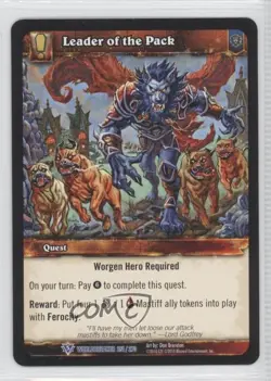 2010 World of Warcraft TCG: Worldbreaker Leader of the Pack #251 - Image 1