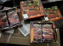 World of Warcraft TCG Fires of Outland 2 Booster Box ALL PACKS HAVE BEEN OPENED - Image 1