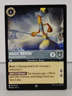 Magic Broom - Brigade - Super Rare - Ursula's Return - Lorcana - 186/204 U Pick - Image 3