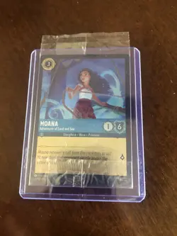 Disney Lorcana TCG Moana Adventurer Cinemark Exclusive Promo Card 26 NM In Hand - Image 3