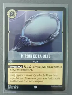 LORCANA FR Card - Chapter 1 201/204 Mirror of the Beast -✨FOIL✨New - Image 1