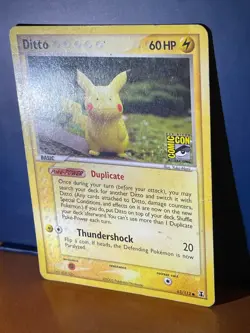 Pokemon Delta Species Ditto (Pikachu) Comic Con Promo Card 63/113 - Vintage Rare - Image 2