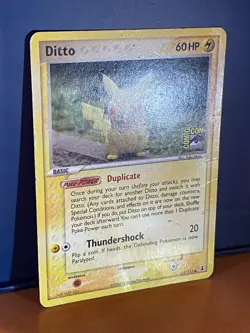 Pokemon Delta Species Ditto (Pikachu) Comic Con Promo Card 63/113 - Vintage Rare - Image 3