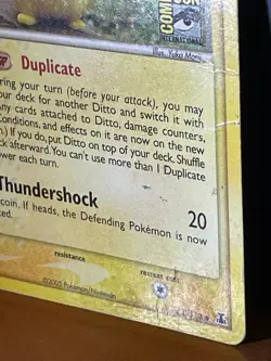 Pokemon Delta Species Ditto (Pikachu) Comic Con Promo Card 63/113 - Vintage Rare - Image 5