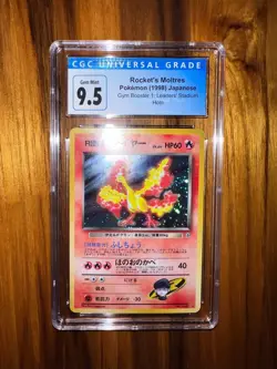 Team Rocket's Moltres No.146 Holo Rare Gym Japanese Pokemon Card Cgc 10 Regrade - Image 1
