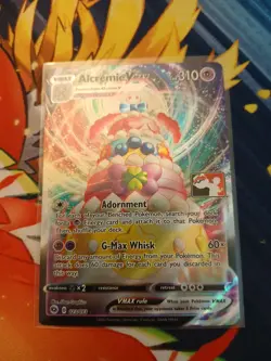 Alcremie Vmax 023/073 Prize Pack Series Promo Stamped Card Holo Pokemon - Image 1