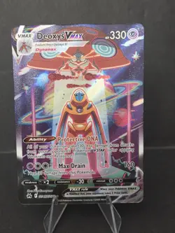 Pokemon Deoxys VMAX Ultra Rare TCG Card Crown Zenith: Galarian Gallery GG45/GG70 - Image 1