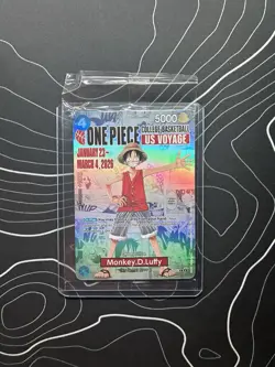 One Piece College Basketball US Voyage Monkey D. Luffy Trading Card Unopened - Image 1