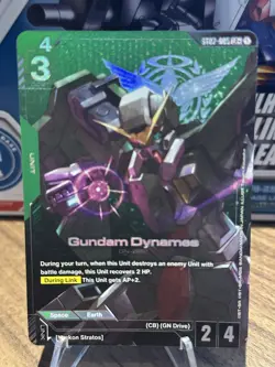 Gundam Card Game English Gundam Dynames ST07-005 LR+ - Image 1