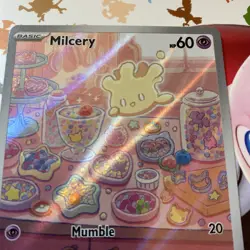 Pokemon Card TCG - Milcery 152/142 - Stellar Crown - Illustration Rare - NM ⭐ - Image 3