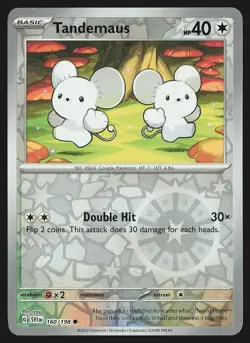 SV01: Scarlet & Violet Base Set Tandemaus #160/198 Reverse Holo Pokemon Card - Image 1