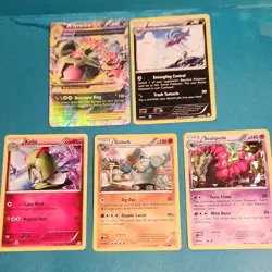 Pokemon TCG 5 Card Lot Kirlia Golurk Scolipede Malamar M Tyranitar EX - Image 1