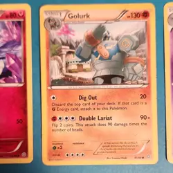 Pokemon TCG 5 Card Lot Kirlia Golurk Scolipede Malamar M Tyranitar EX - Image 3