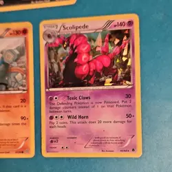 Pokemon TCG 5 Card Lot Kirlia Golurk Scolipede Malamar M Tyranitar EX - Image 4