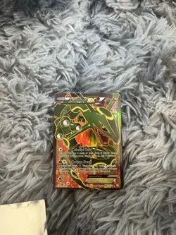 Pokemon Rayquaza EX Full Art Holo Dragon Card 123/124 Basic English TCG - Image 3