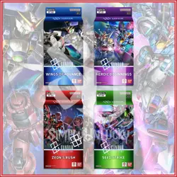 GUNDAM CARD GAME: Starter Deck Bundle ST01 ST02 ST03 ST04 *IN STOCK English Ver - Image 1