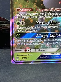 Pokemon Vileplume GX 4/236 Sm-Cosmic Eclipse Holo Card NM/Mint - Image 5