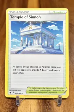 Temple of Sinnoh 155/189 Non Holo Astral Radiance Uncommon Pokemon Card NM - Image 1